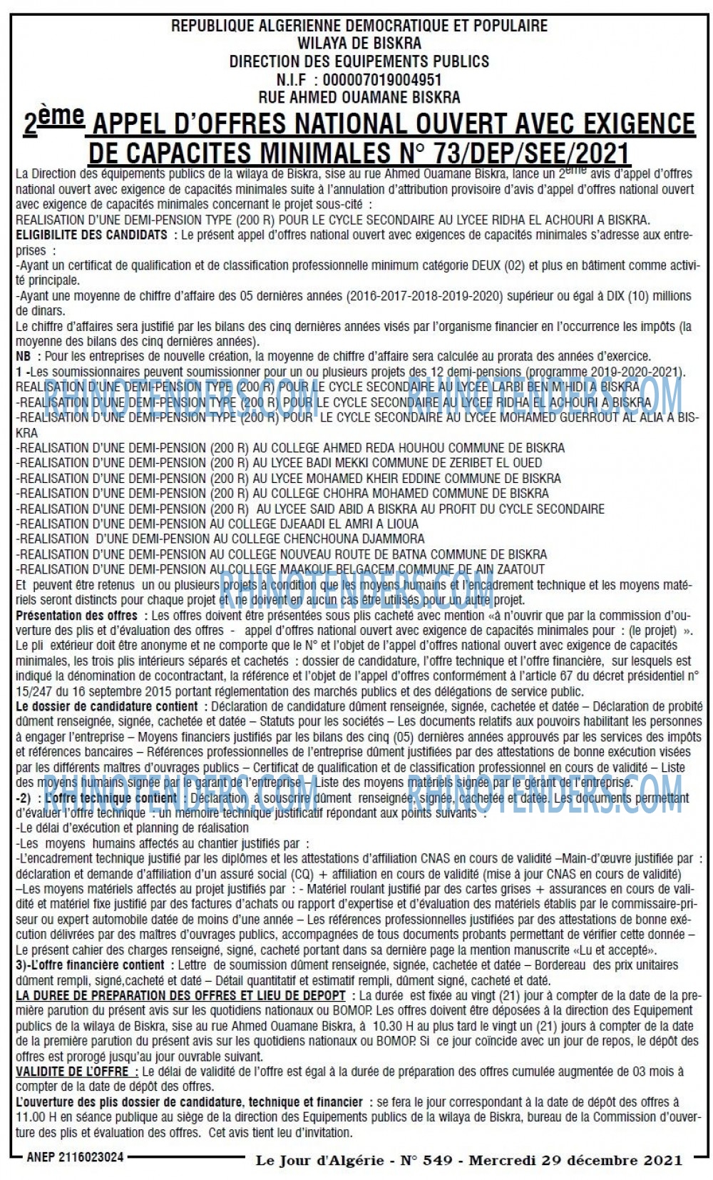 Le Jour d'Algérie