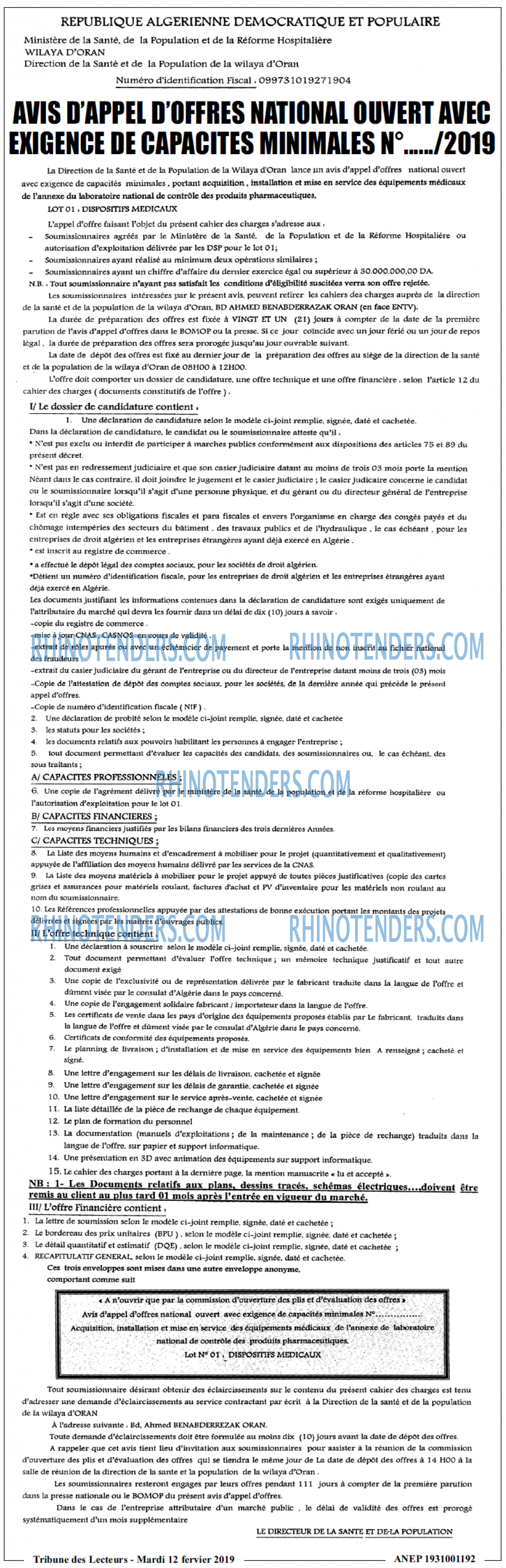 TRIBUNE DES LECTEURS