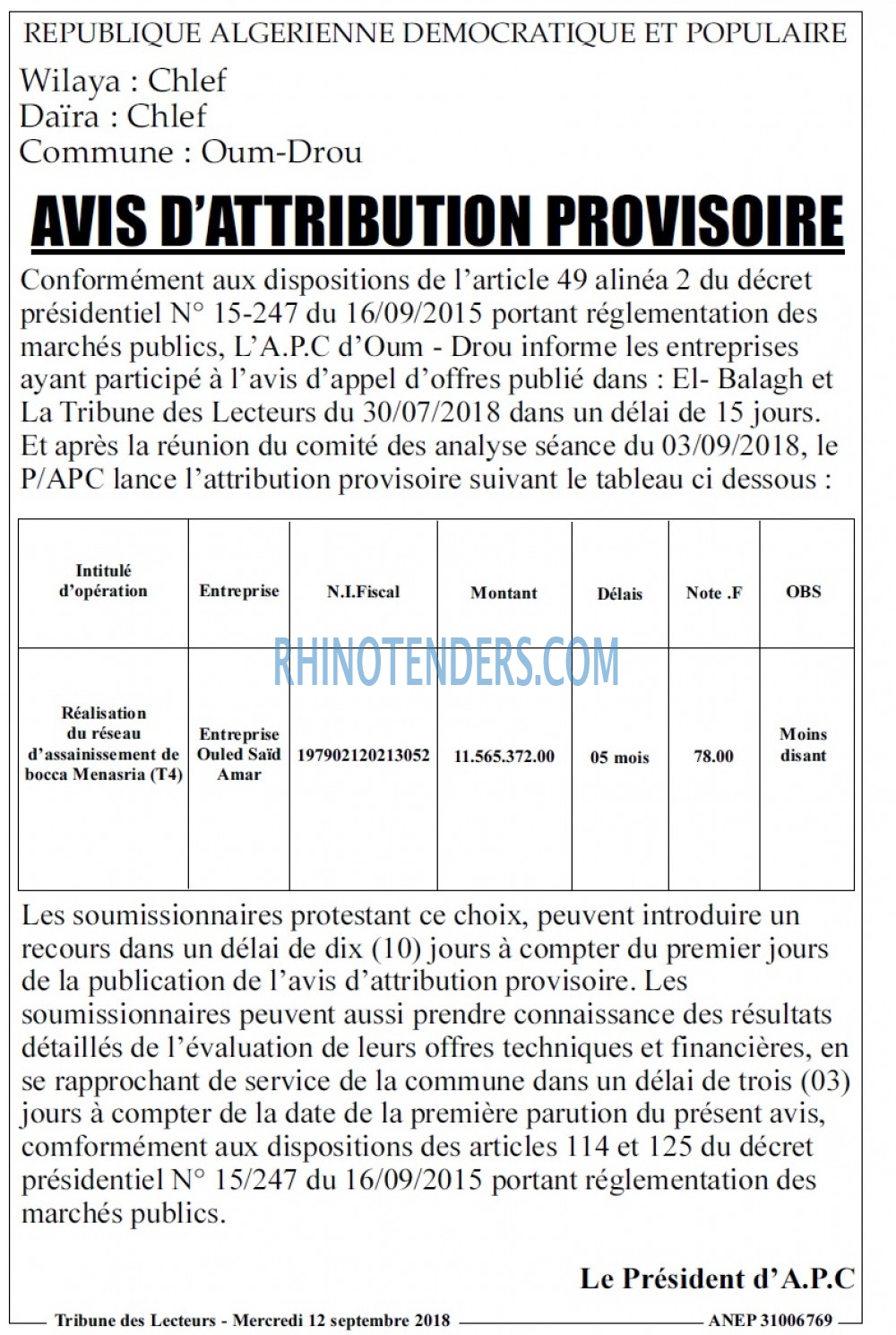 TRIBUNE DES LECTEURS