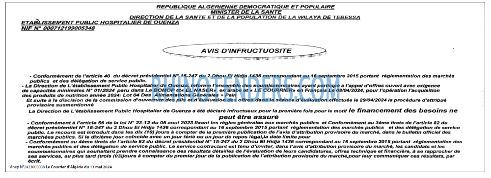 Le Courrier d'Algerie