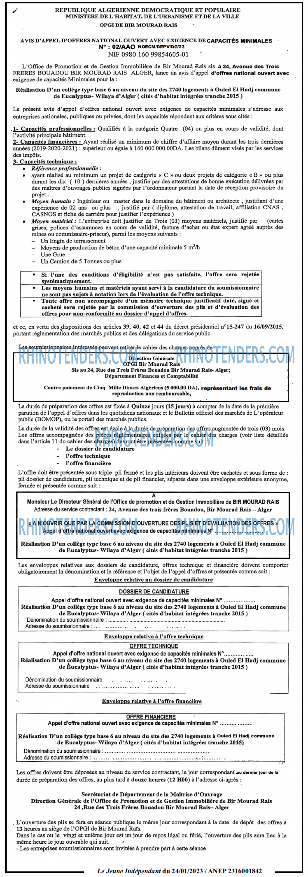 Le jeune indépendant