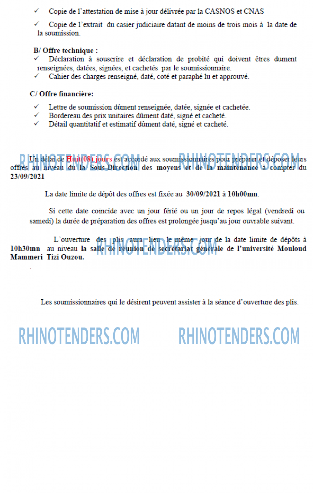 Rhinotenders