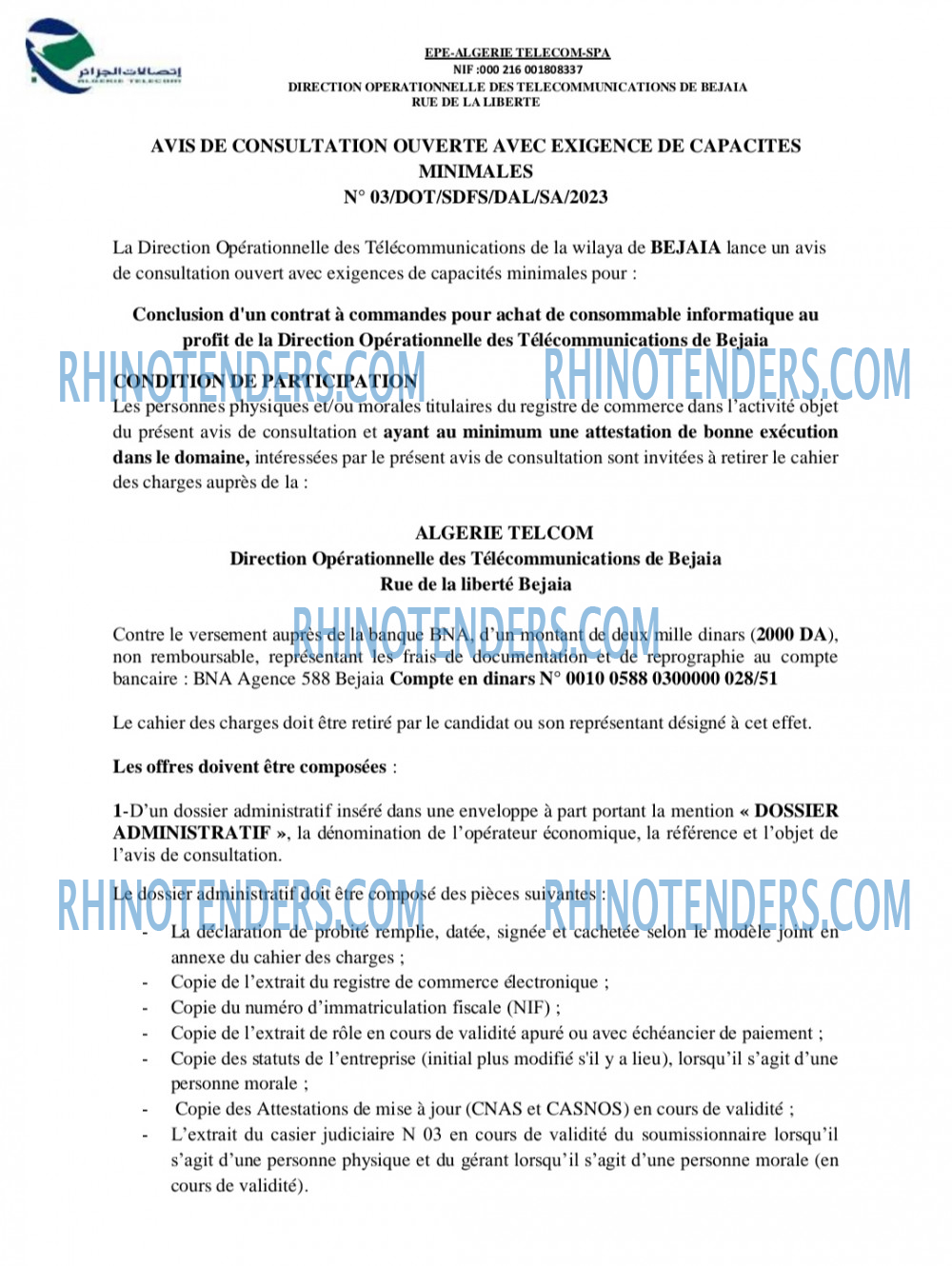 Rhinotenders