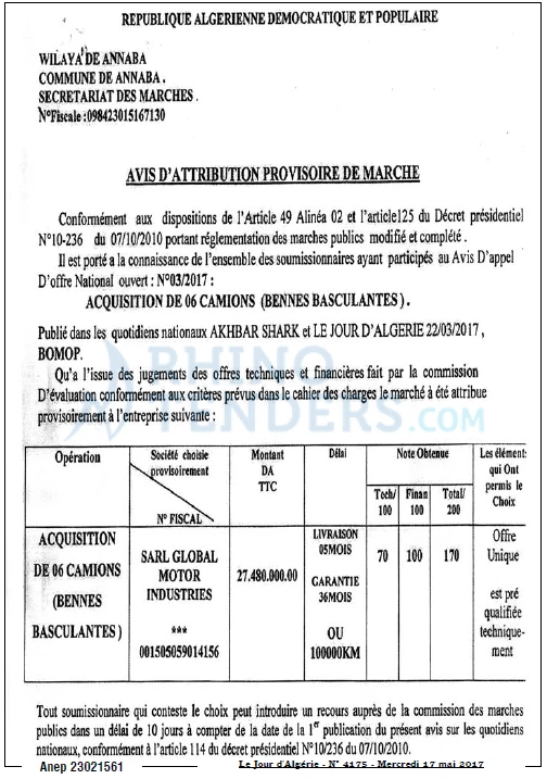 Le Jour d'Algérie