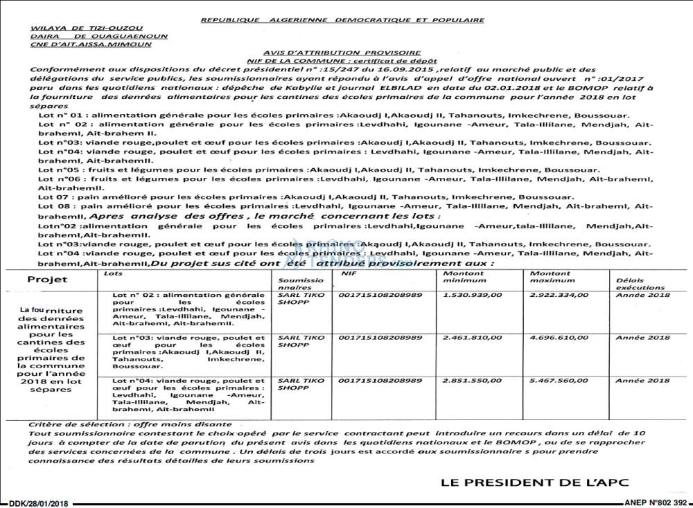 LA DEPECHE DE KABYLIE
