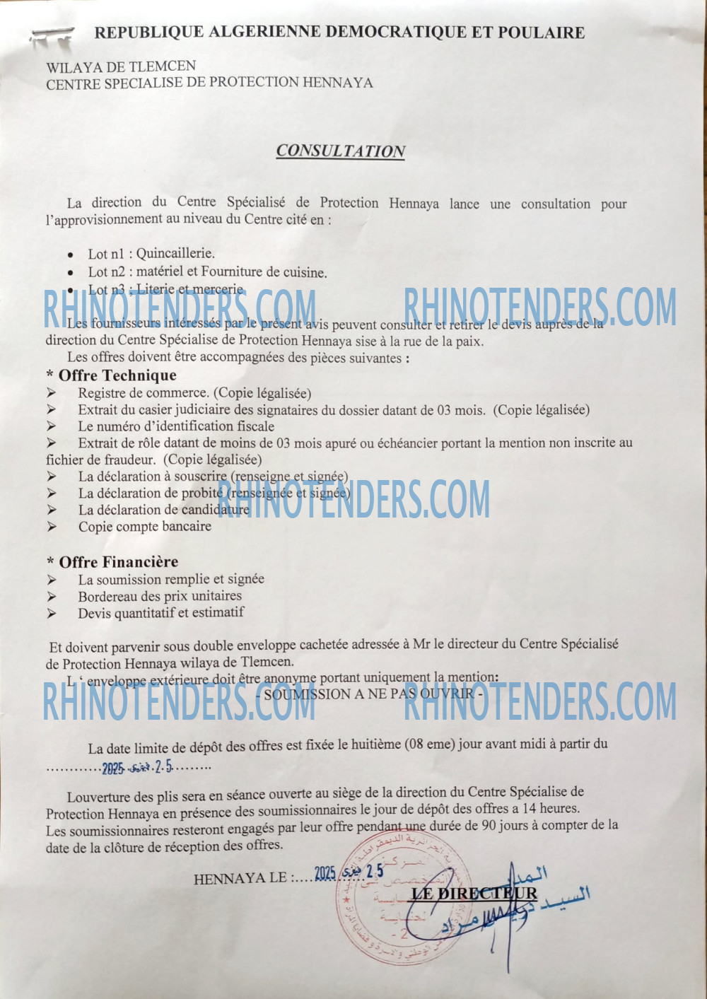 Rhinotenders