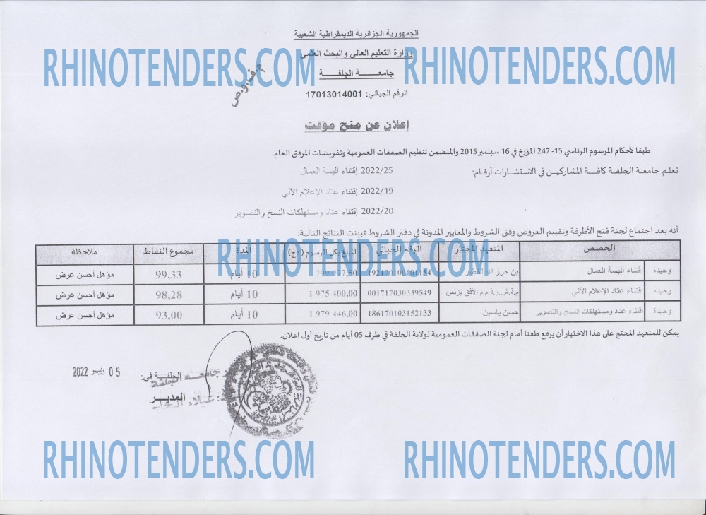 Rhinotenders