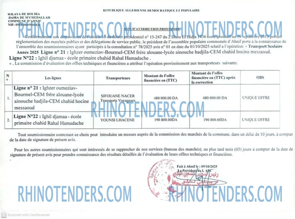 Rhinotenders