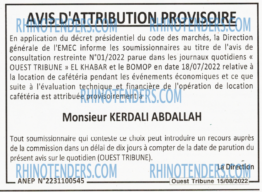 ouest TRIBUNE