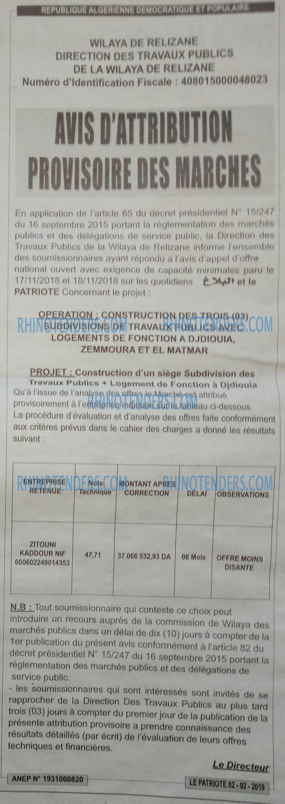 LE PATRIOTE