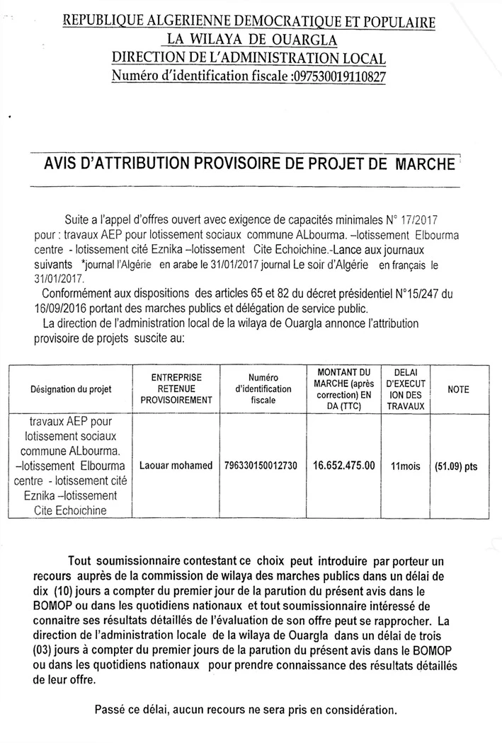 LE SOIR D'ALGERIE