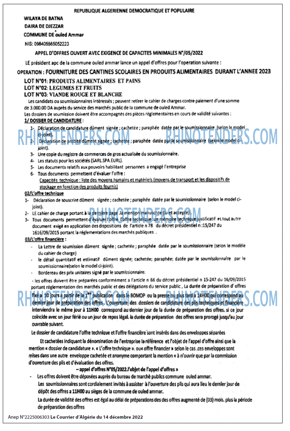 Le Courrier d'Algerie