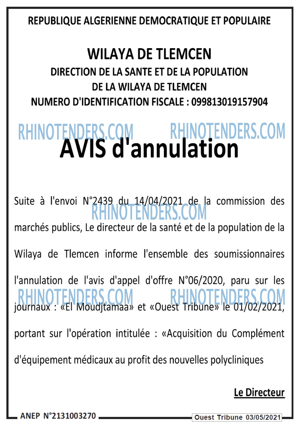 ouest TRIBUNE