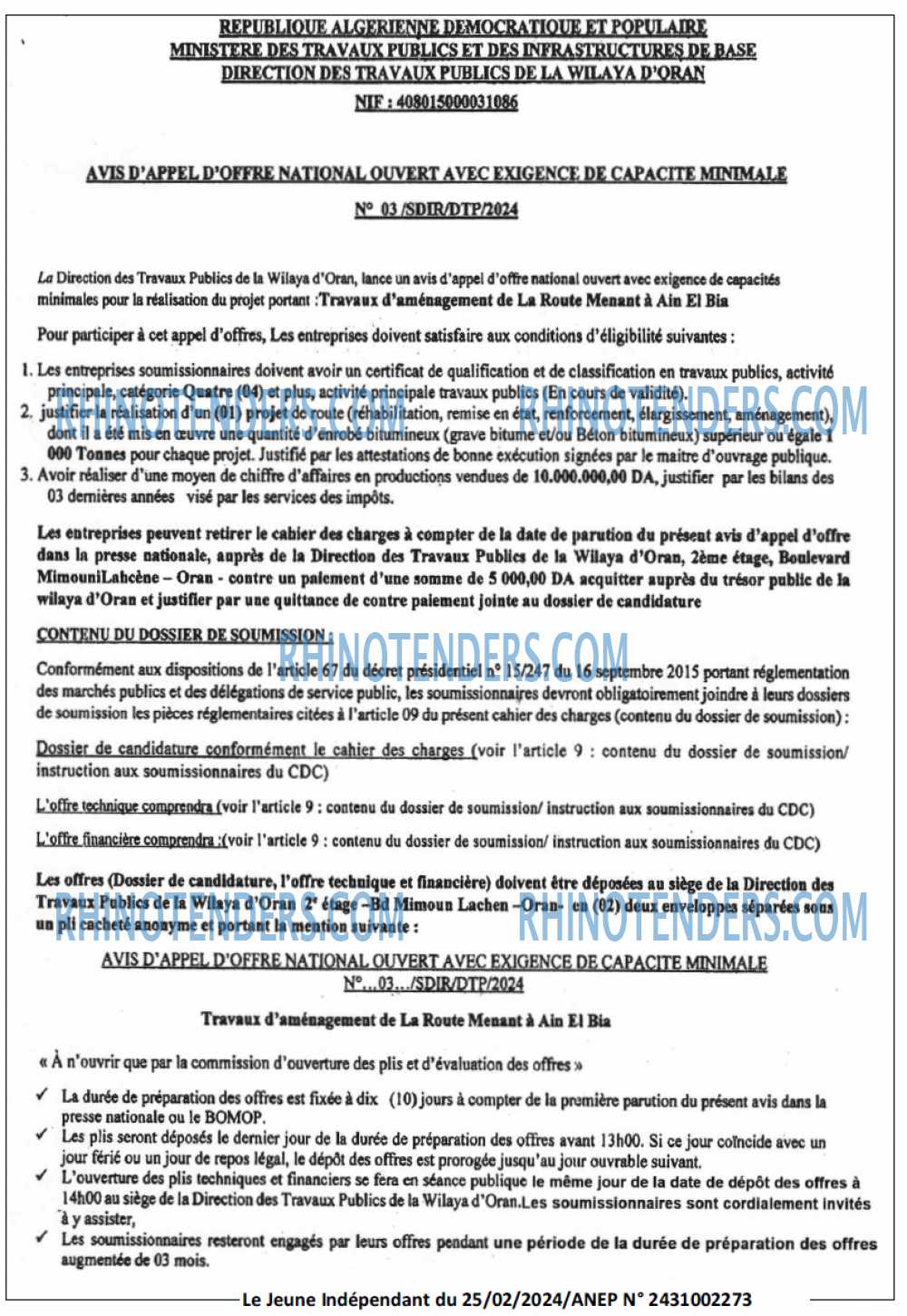 Jeune Independant