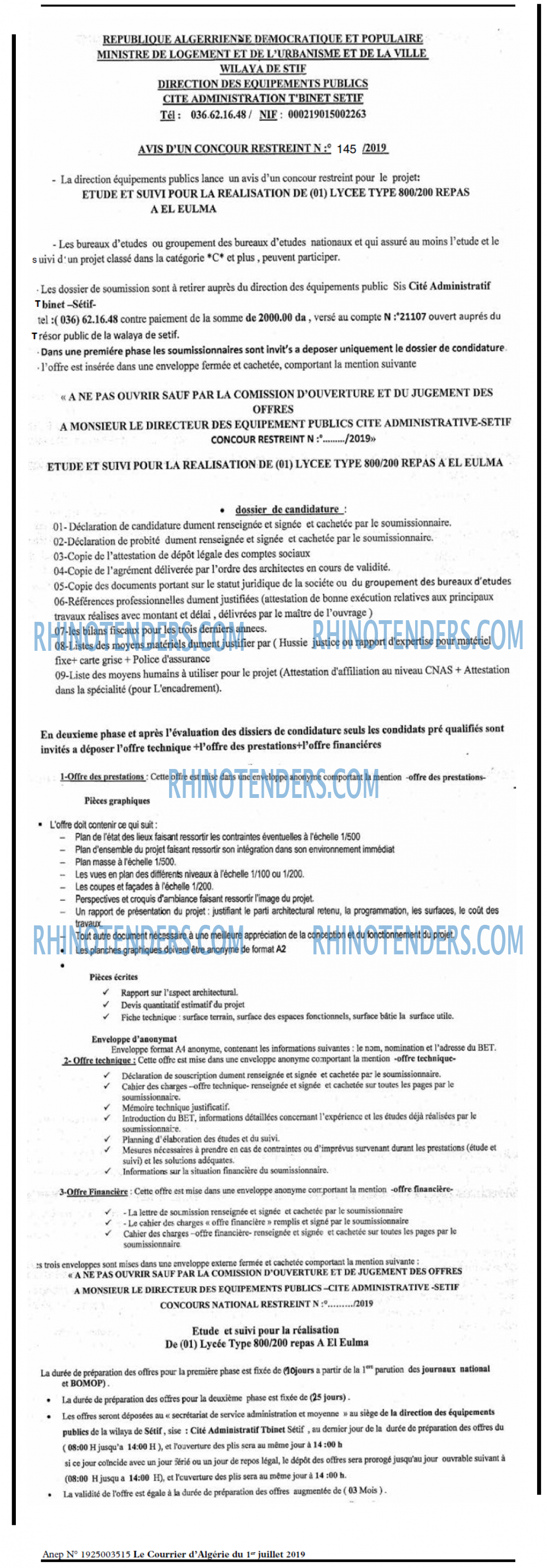 Le Courrier d'Algerie