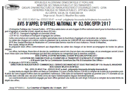 Le Courrier d'Algerie