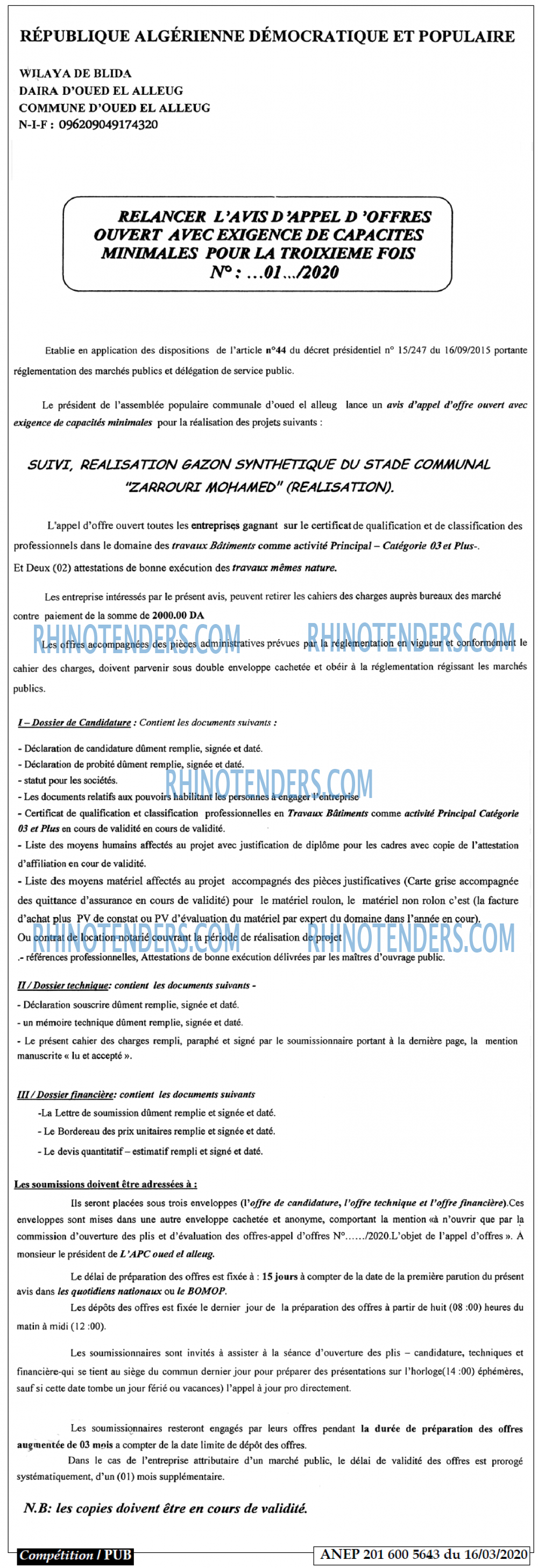 Le Chiffre d'Affaires