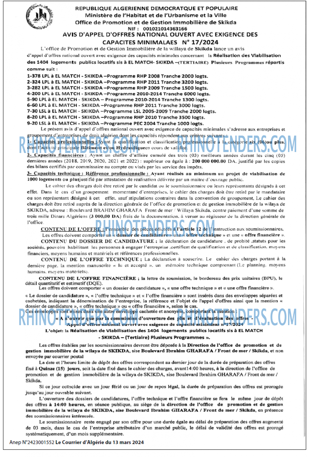 Le Courrier d'Algerie