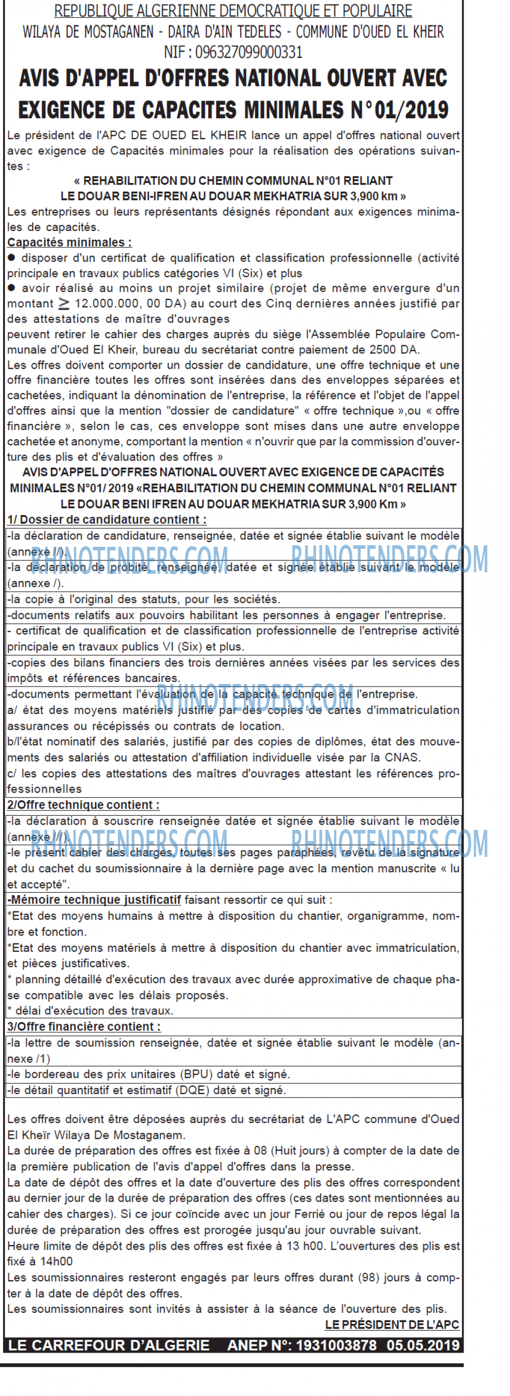 Le Carrefour d'Algérie