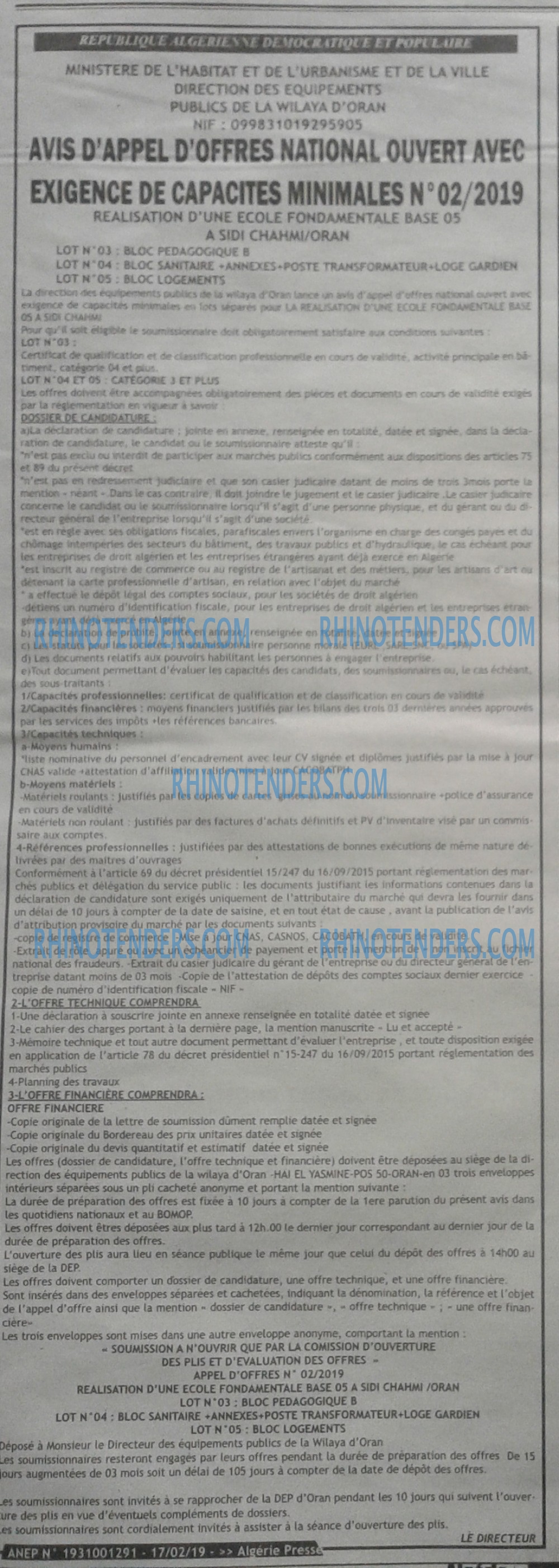 ALGERIE PRESSE