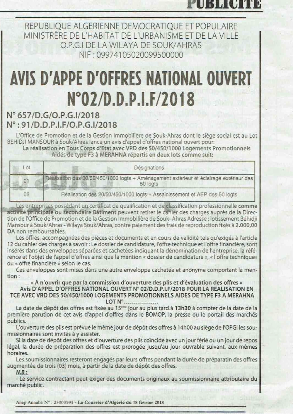 Le Courrier d'Algerie