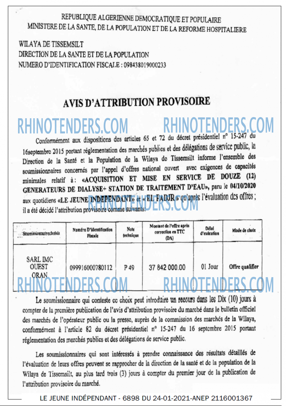 Jeune Independant