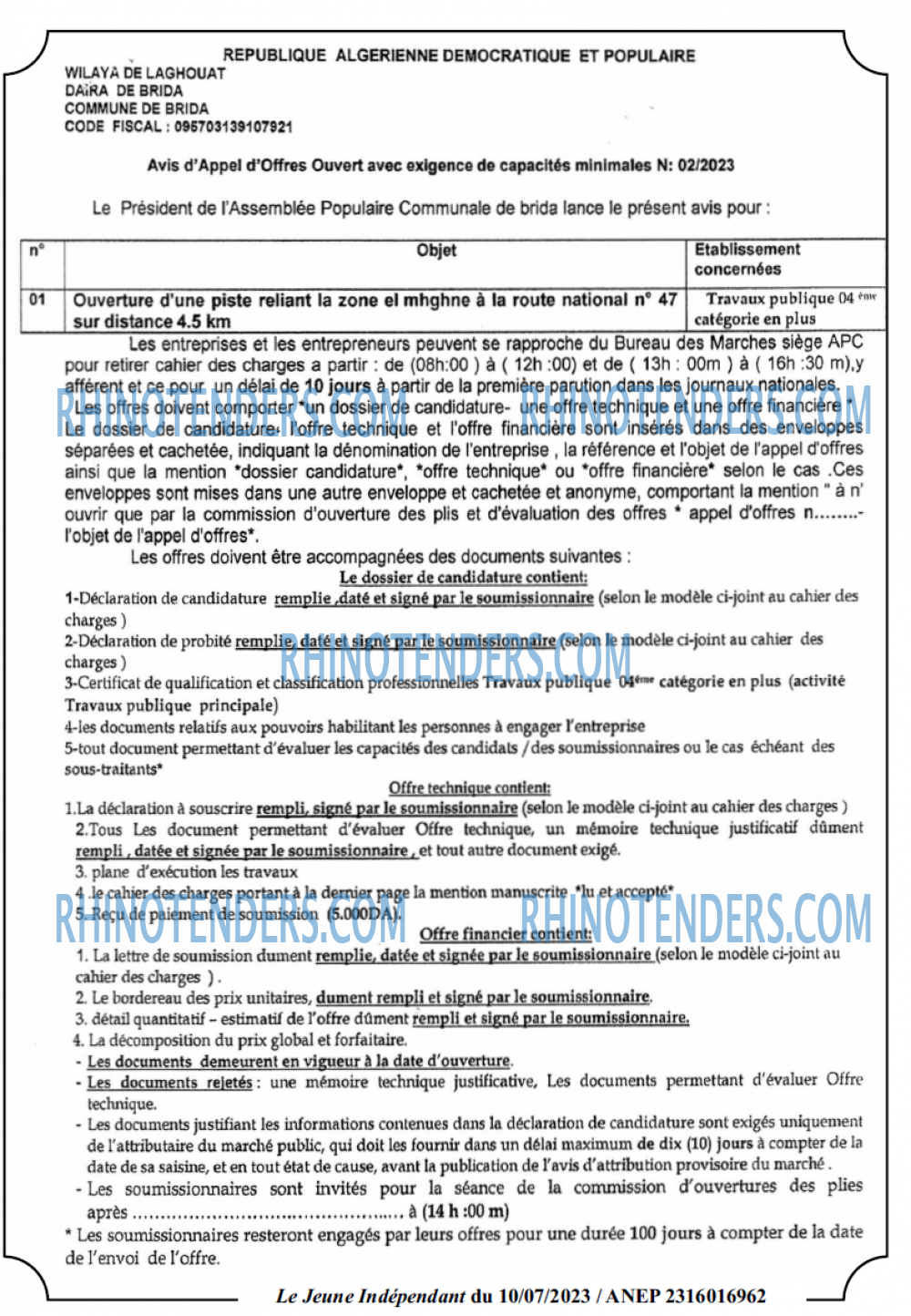 Jeune Independant