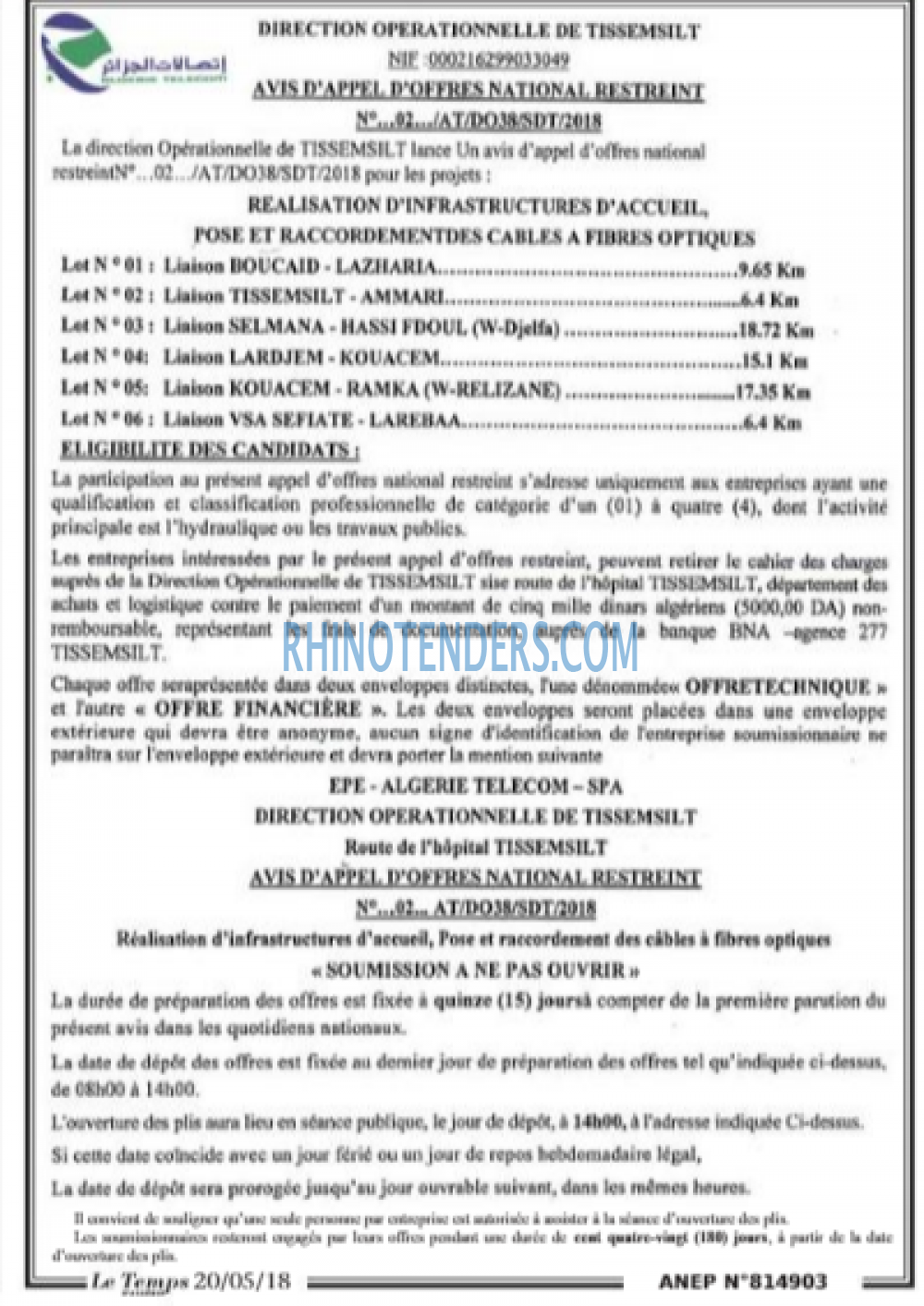 LE TEMPS D'ALGERIE