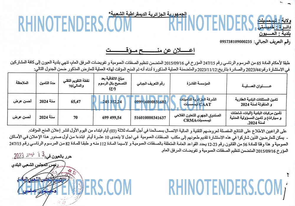 Rhinotenders