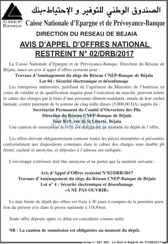LE SOIR D'ALGERIE
