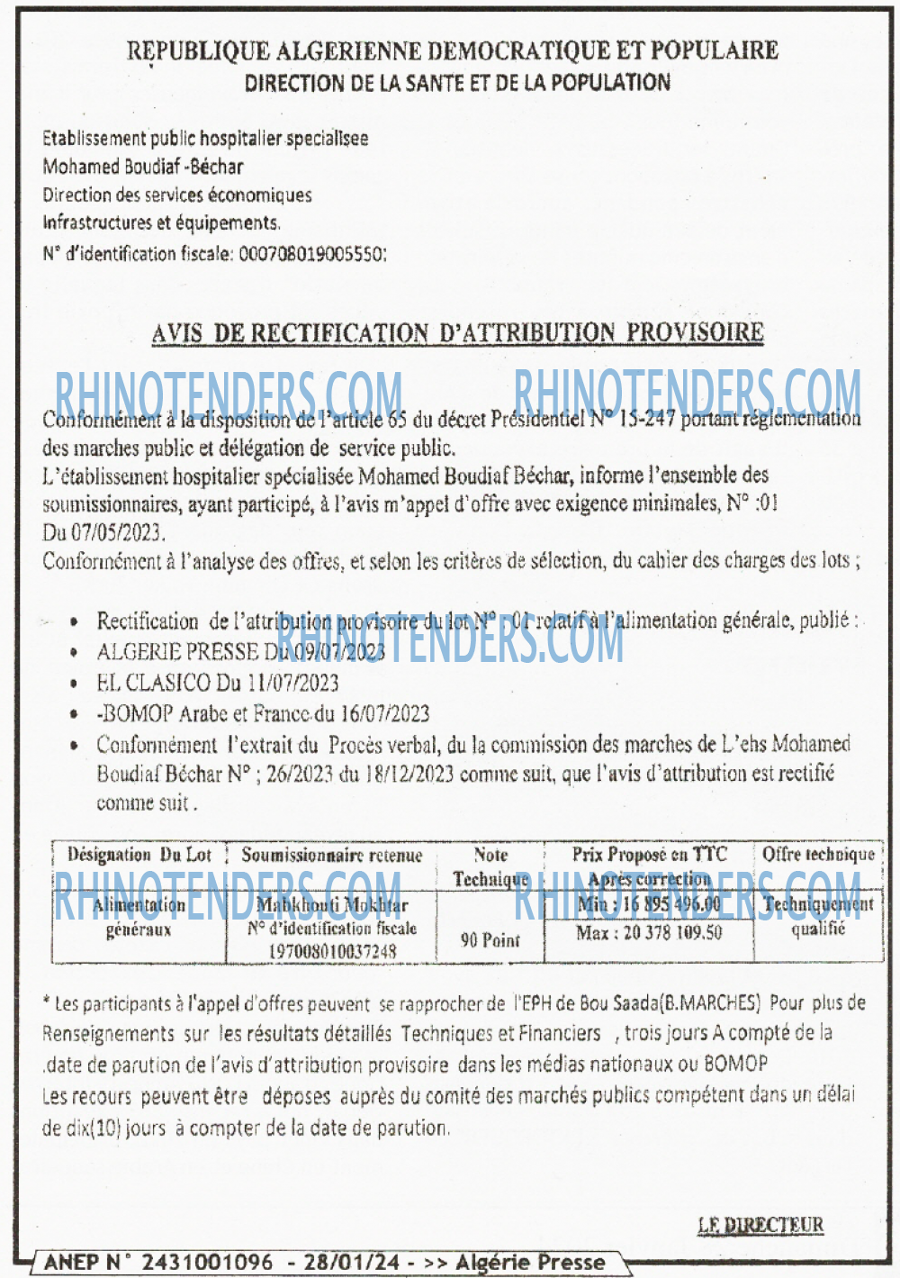 ALGERIE PRESSE
