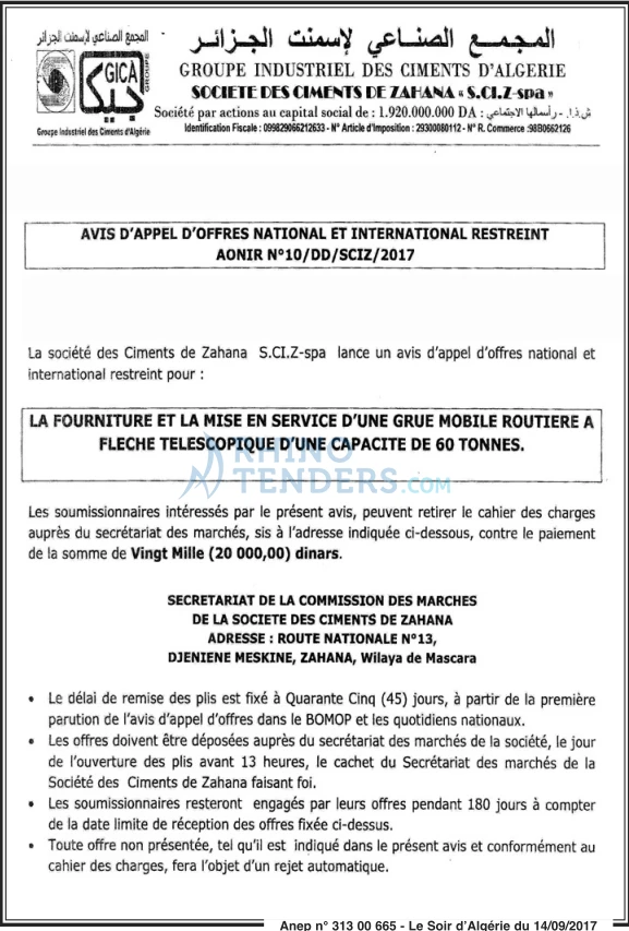 LE SOIR D'ALGERIE