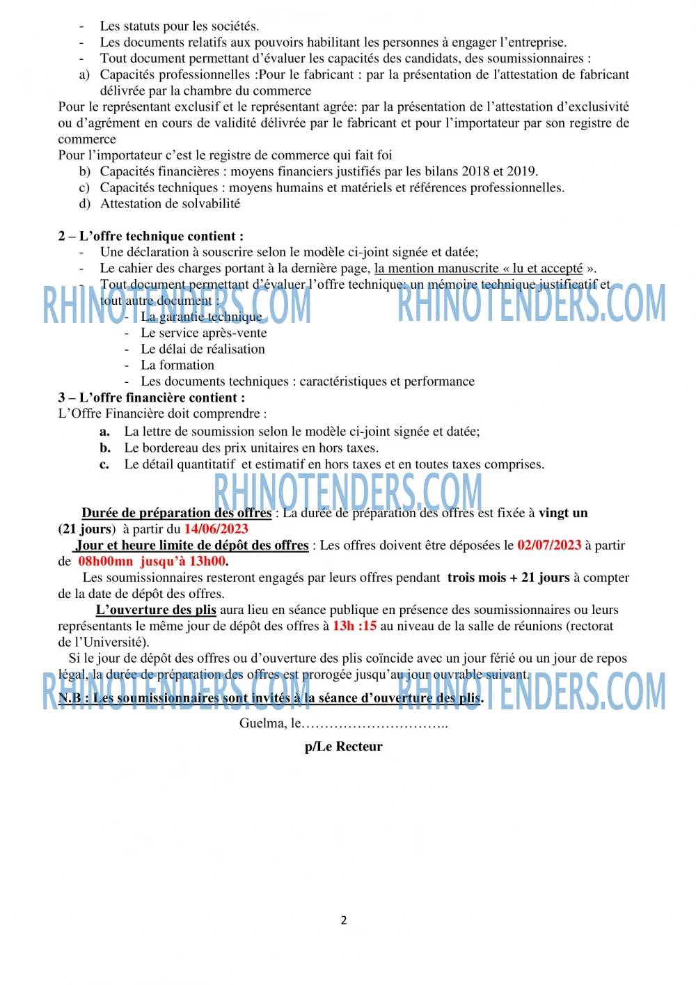 Rhinotenders