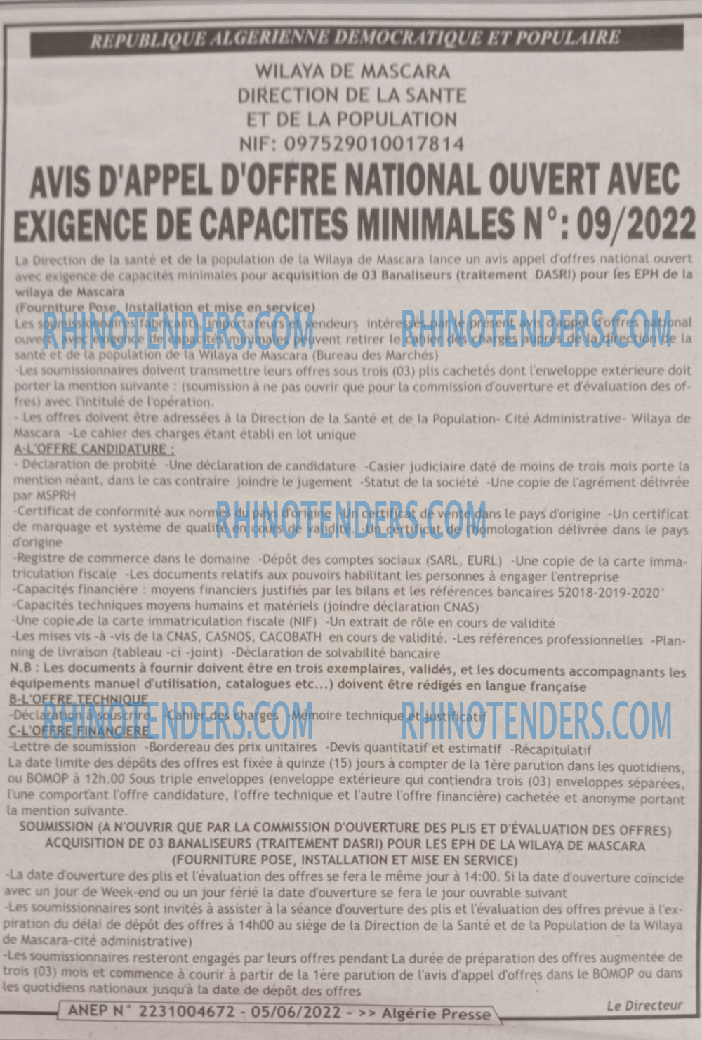 ALGERIE PRESSE