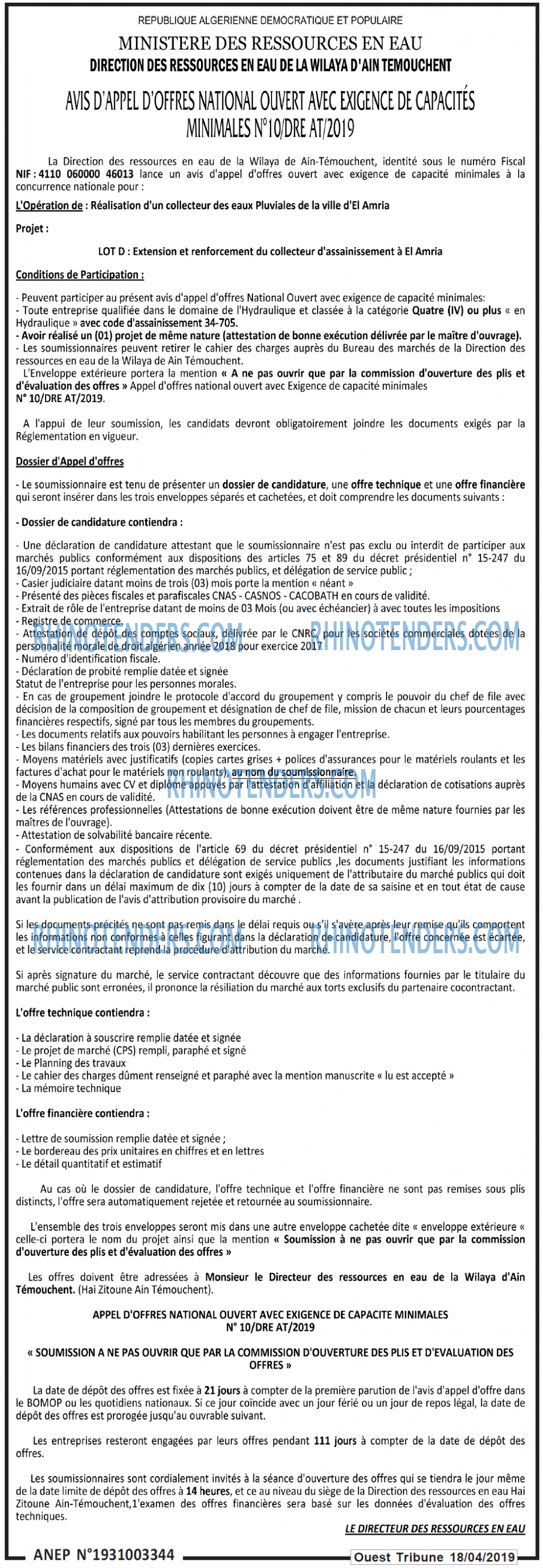 ouest TRIBUNE