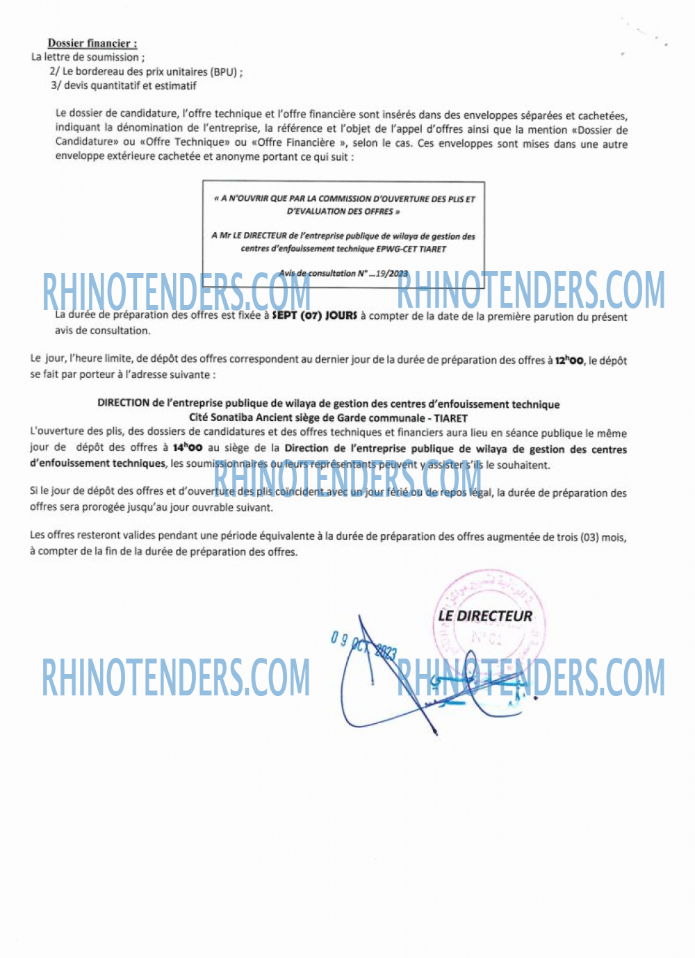 Rhinotenders