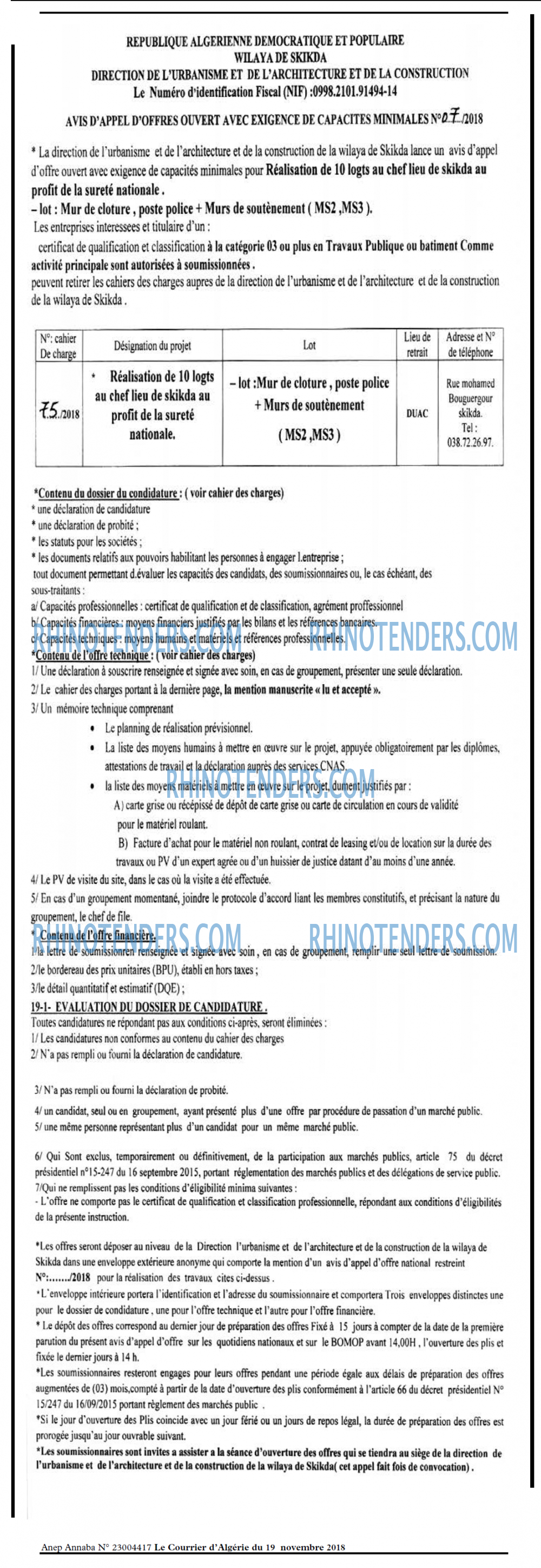 Le Courrier d'Algerie
