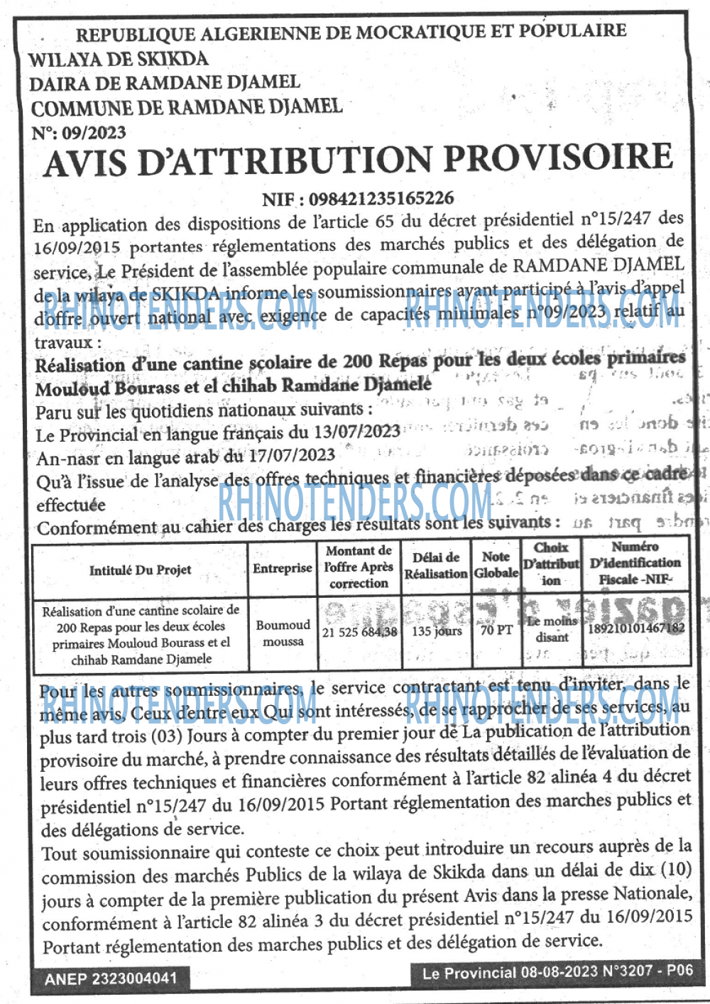 LE PROVINCIAL
