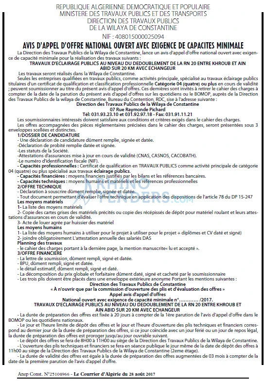Le Courrier d'Algerie