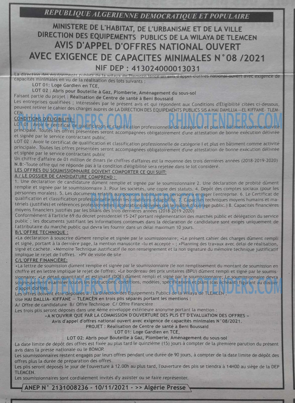ALGERIE PRESSE