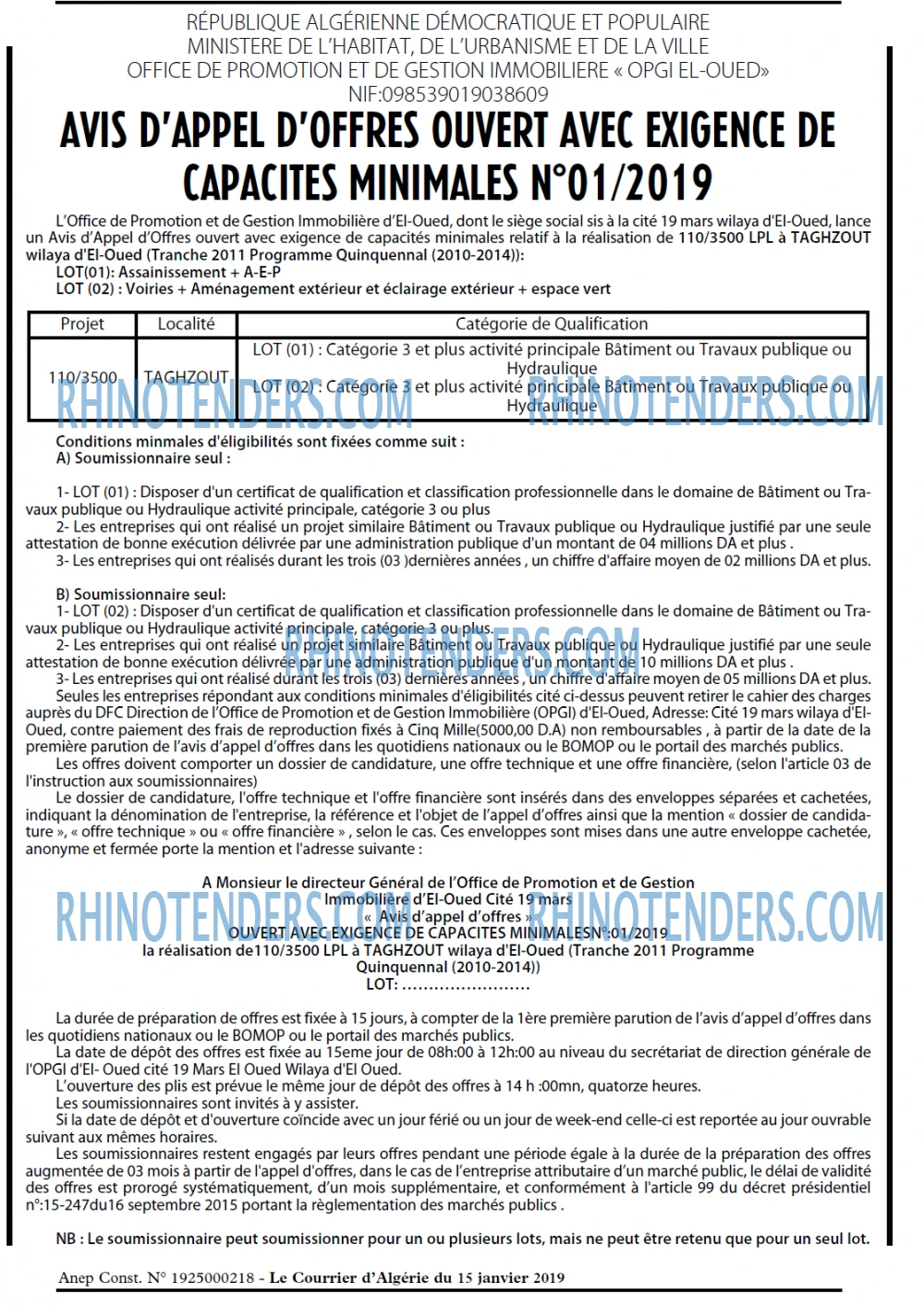 Le Courrier d'Algerie