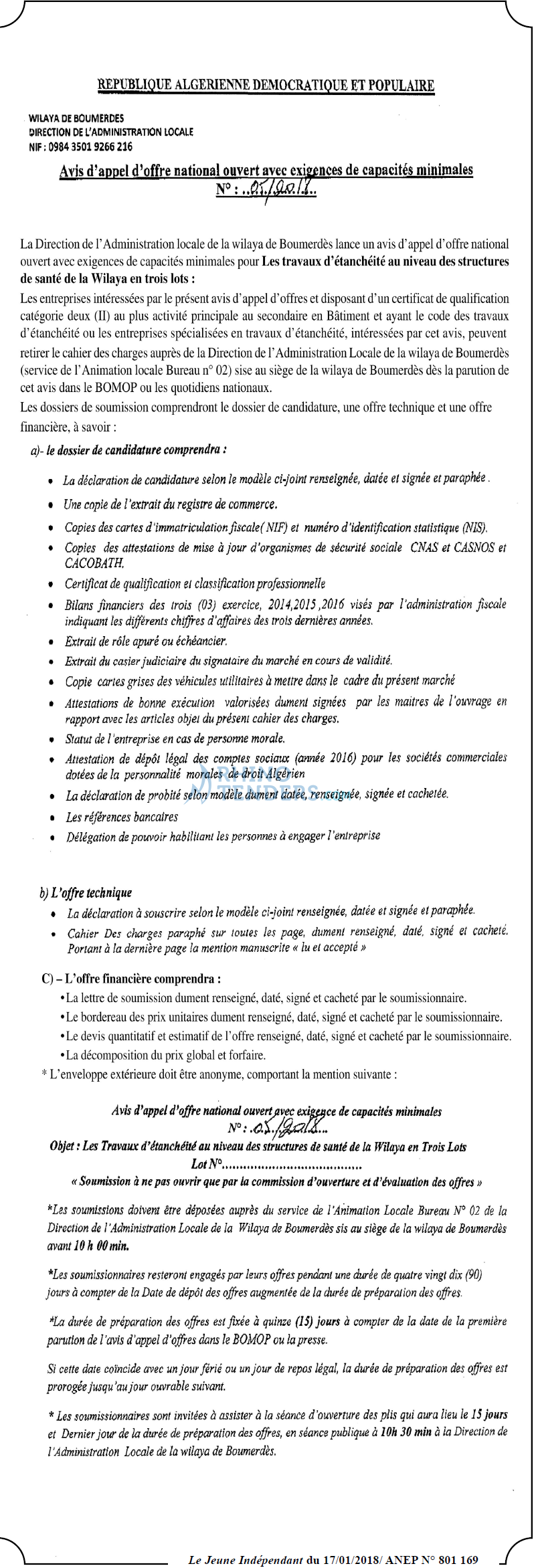 Jeune Independant