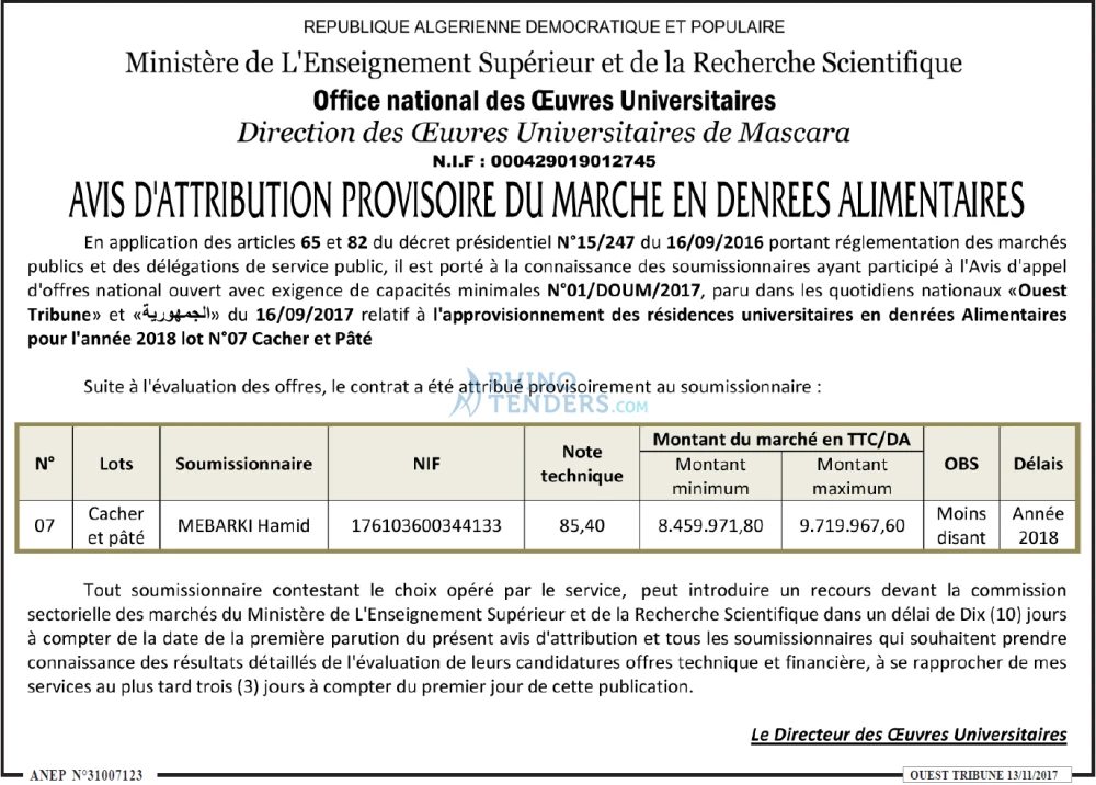 ouest TRIBUNE