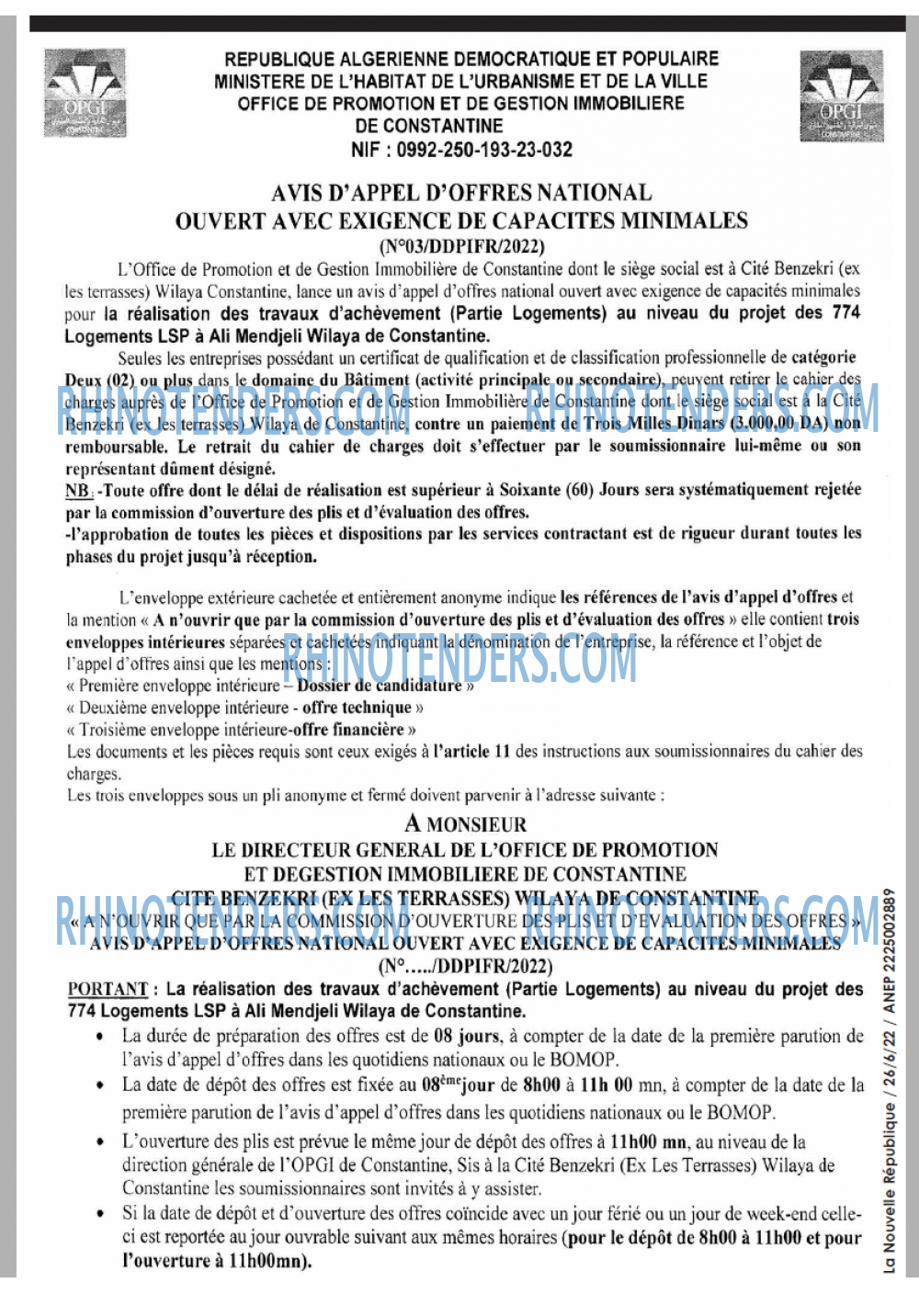 NOUVELLE REPUBLIQUE