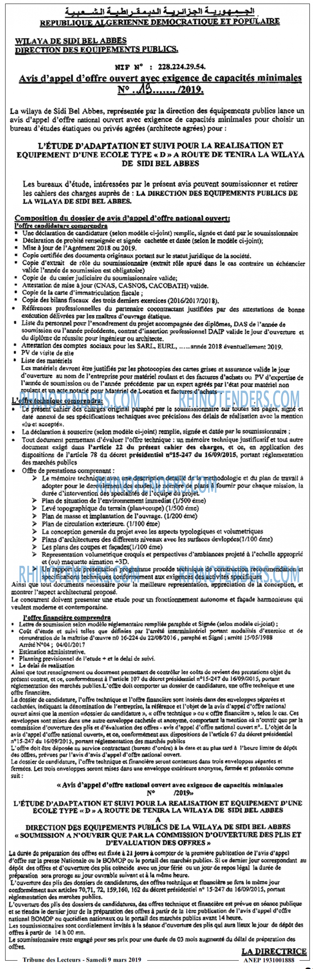 TRIBUNE DES LECTEURS