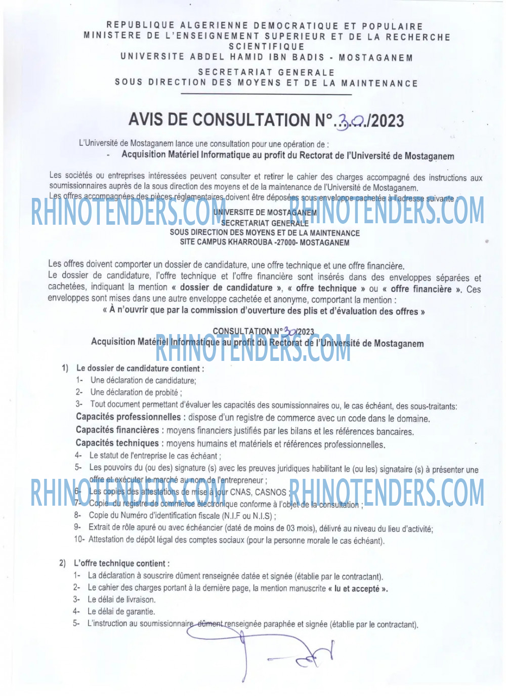 Rhinotenders