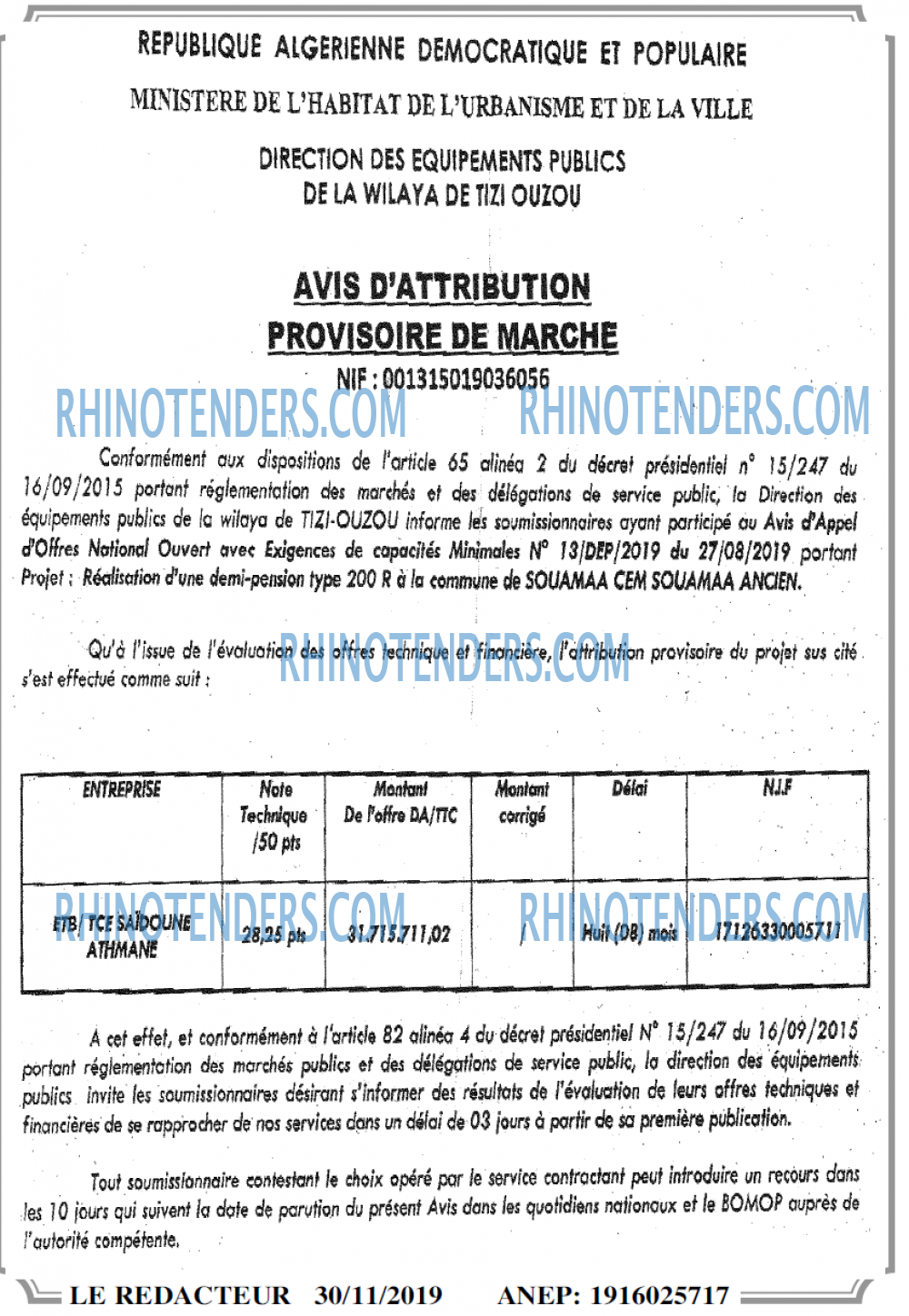 LE REDACTEUR