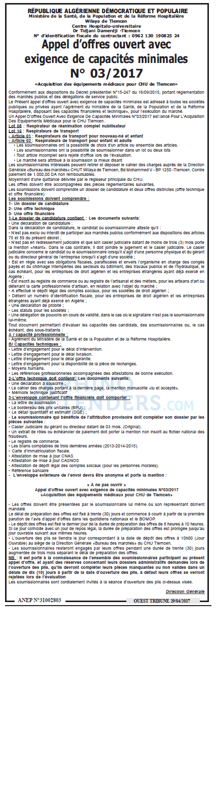 ouest TRIBUNE
