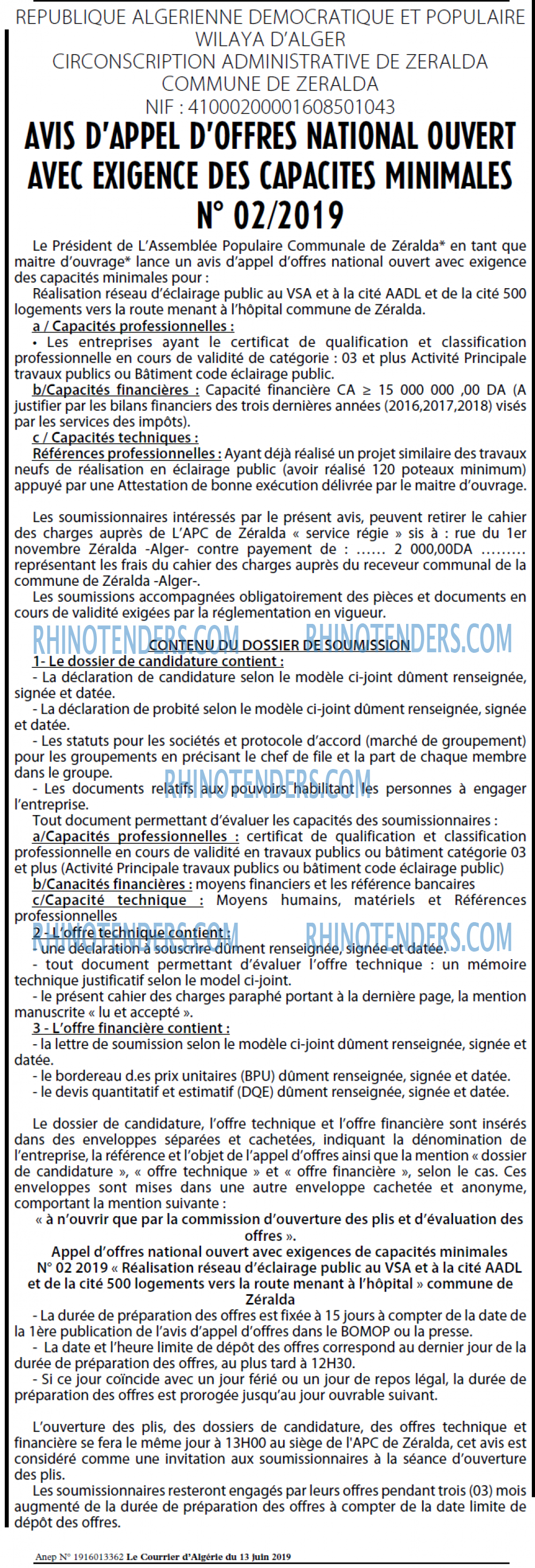 Le Courrier d'Algerie