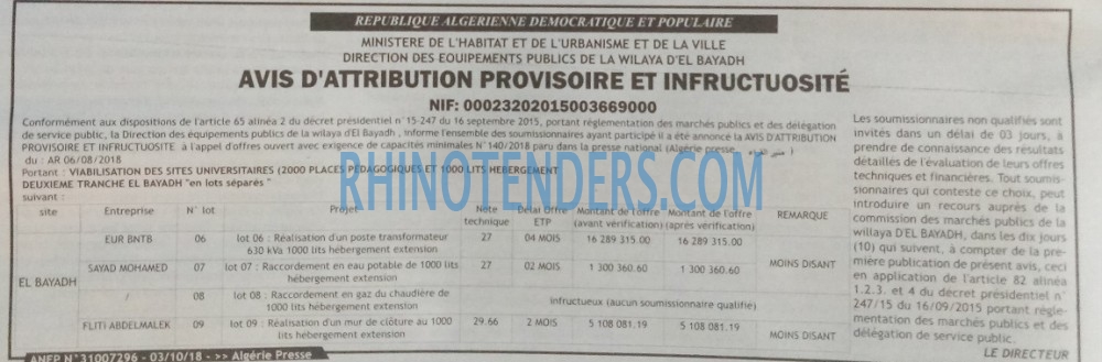 ALGERIE PRESSE